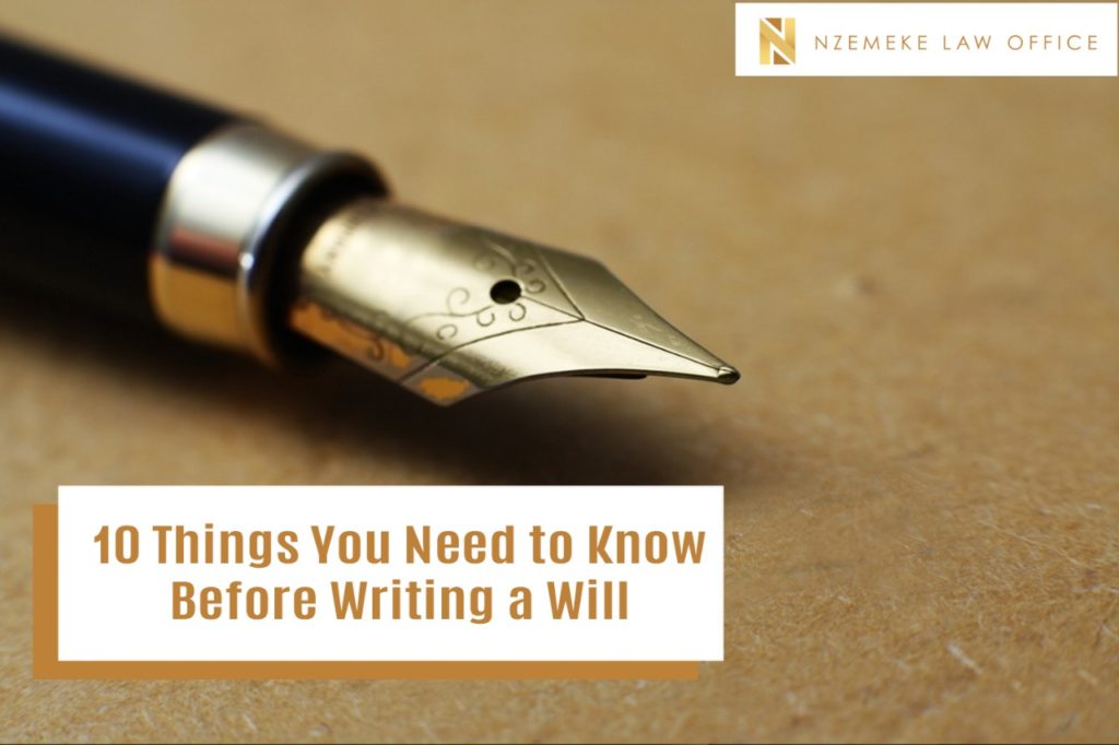 10 Things You Need to Know Before Writing a Will
